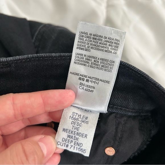 Mother The Weekender jeans Deep End 30 - Picture 15 of 15